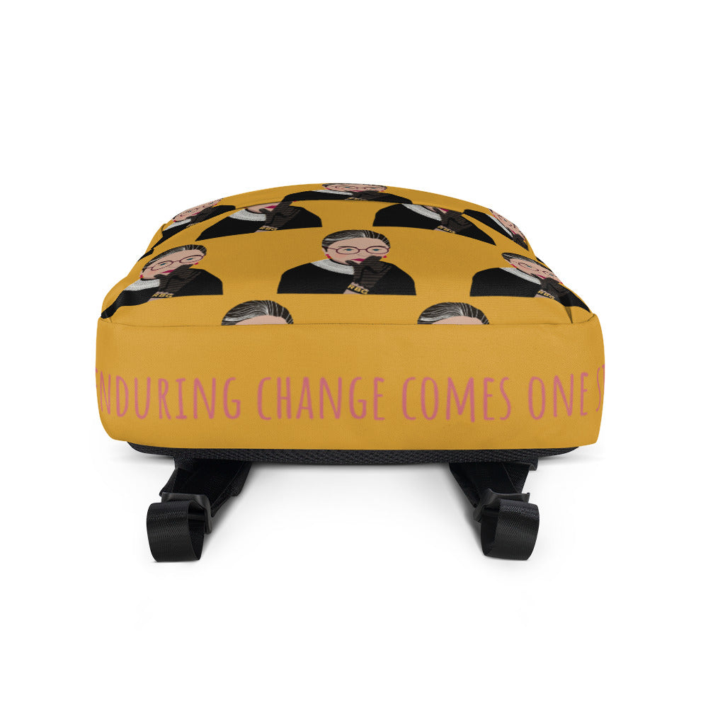 Ruth Bader Ginsburg Backpack (Mustard)