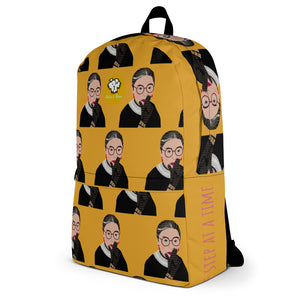 Ruth Bader Ginsburg Backpack (Mustard)