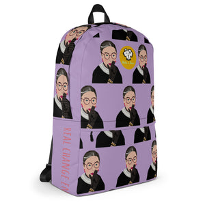 Ruth Bader Ginsburg Backpack (lavender fields forever)